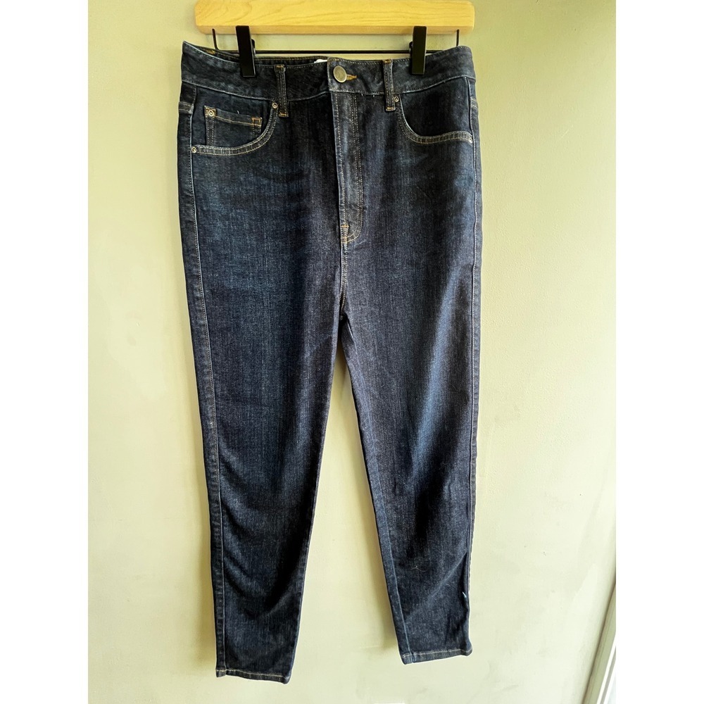 Sene Custom Women's Dark Wash Denim High Rise Slim Fit Jeans Casual Style 30